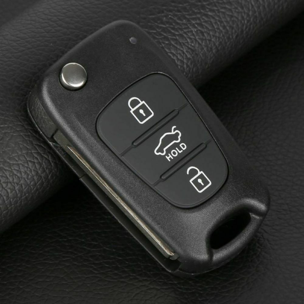 3 Button Flip Car Remote Key Shell Cover Fob Case For KIA Rondo Sportage Soul