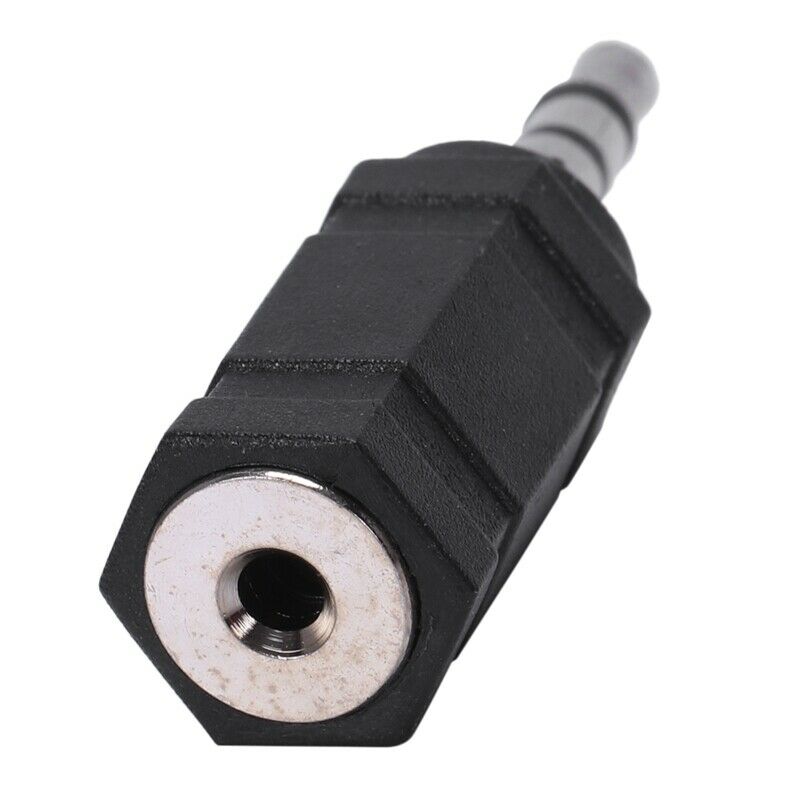2.5mm Stereo Female to 3.5mm Stereo Male Plug Jack Audio Adapter, Black N7P6
