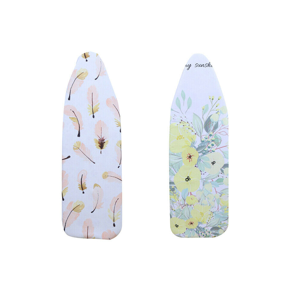 2Piece Protective Heat-resistant Ironing Board Cover Easy Fitted 140x50cm