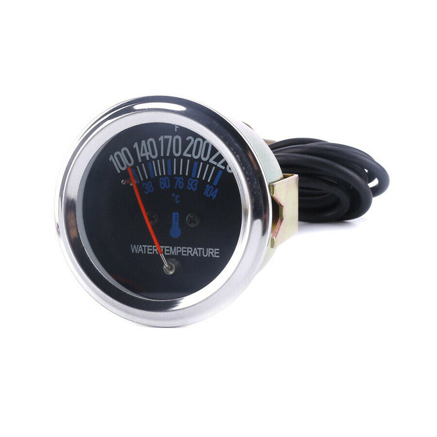 2inch 52mm Auto Car 38-104â„ƒ Mechanical Water Temperature Guage Temp Meter 12V