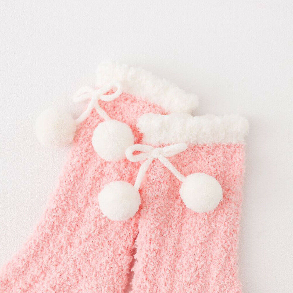 10PCS Women Fuzzy Slipper Socks Soft Cabin Cute Fluffy Winter Warm Socks Gift