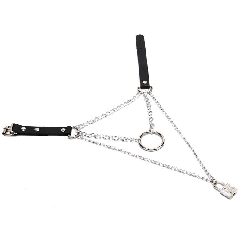 Lock Chain  Multilayer Punk Choker Necklace joker Collar Neck Ring Jewelr.l8