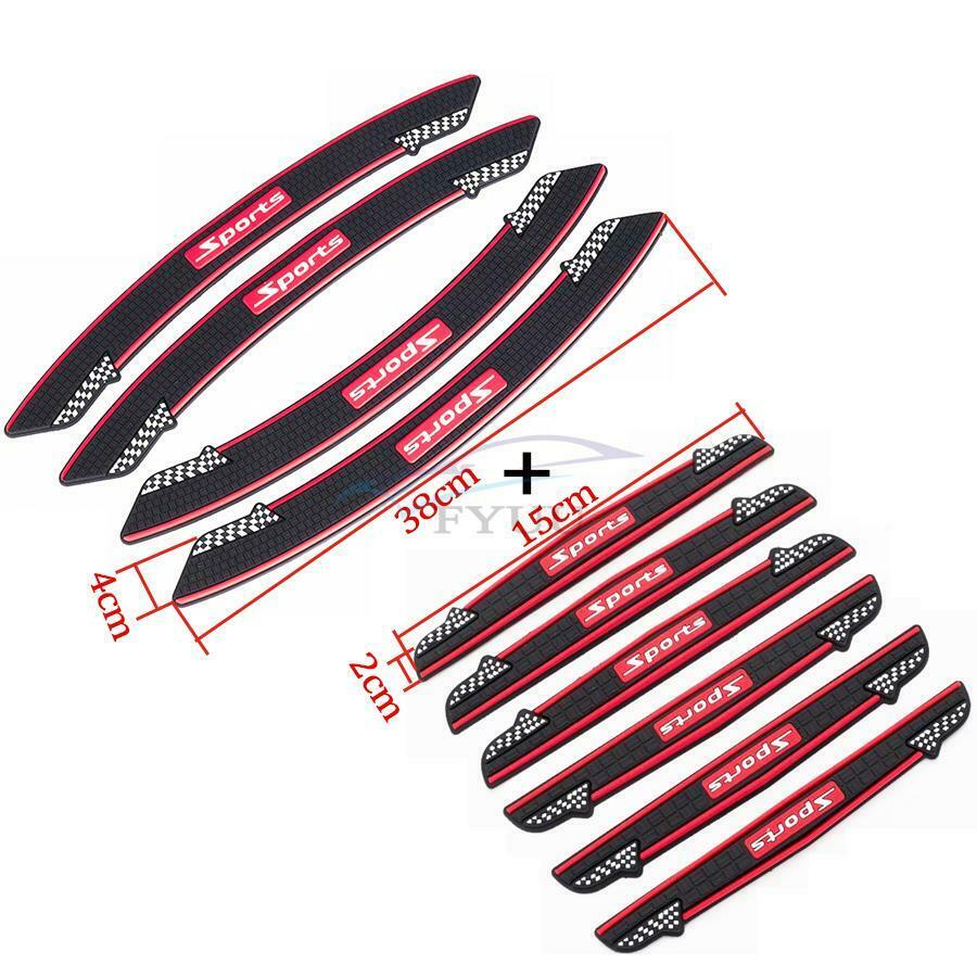 10PCS Universal Rubber Car Door Edge Guard Anti-scratch Wheel Eyebrow Protector