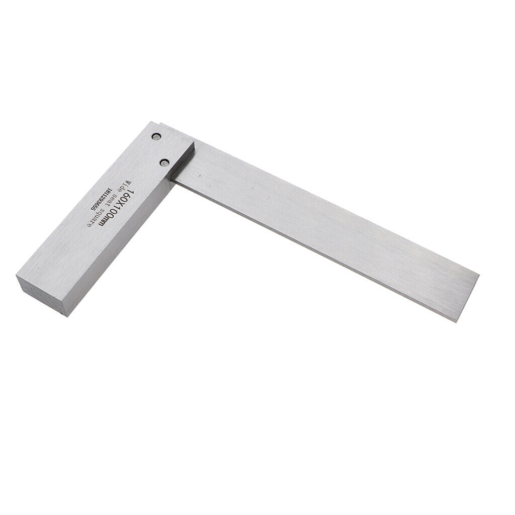 90 Right Stainless Steel Angle Square Ruler Machinist Precision Carpenters