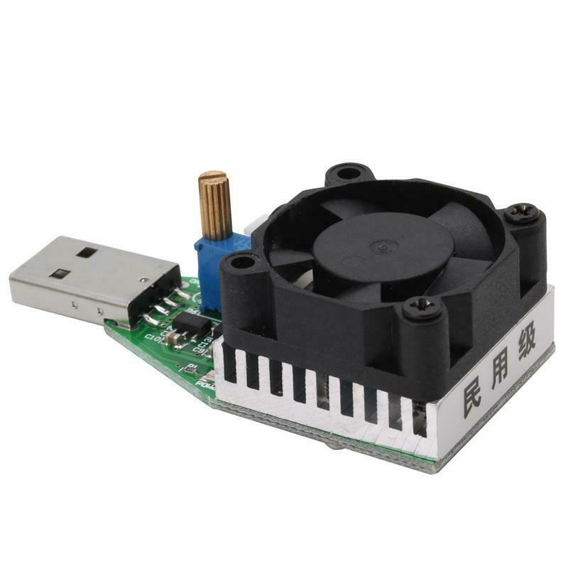 DC 3.7~13V USB 15W Adjustable Constant Current Electronic Load Discharger