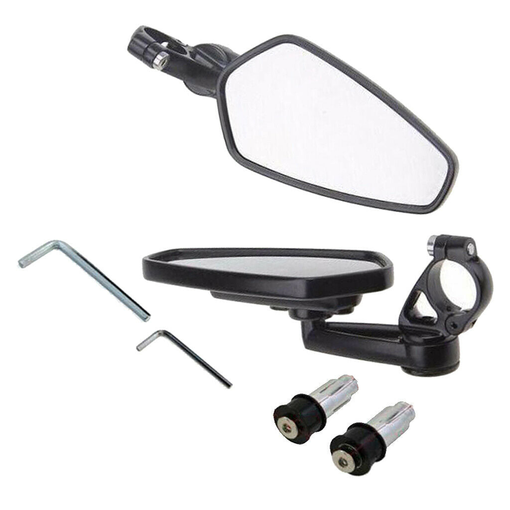 1 Set Aluminum Motocycle Side Rearview End Motorcycle Side Mirror for ATV