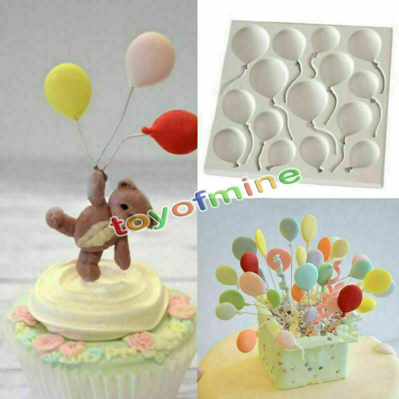 Silicone Balloons Fondant Cake Decorating Sugarcraft Chocolate Mold Baking Tool
