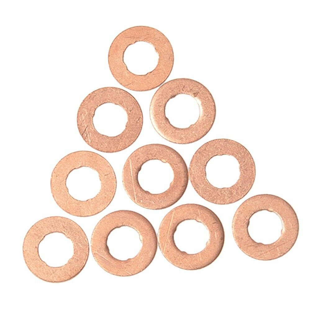 Pack of 10 Fuel Injector Shim Washer For Volvo S60 S80 V70 XC90 2.4D 2.4D5