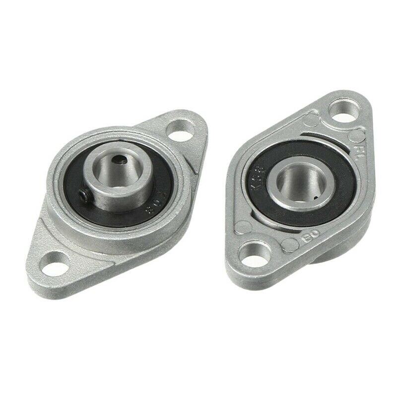 4Pcs Kfl08 Pillow Block Bea 8Mm Bore Diameter Zinc Alloy Rhombic Flange Bea FoI9