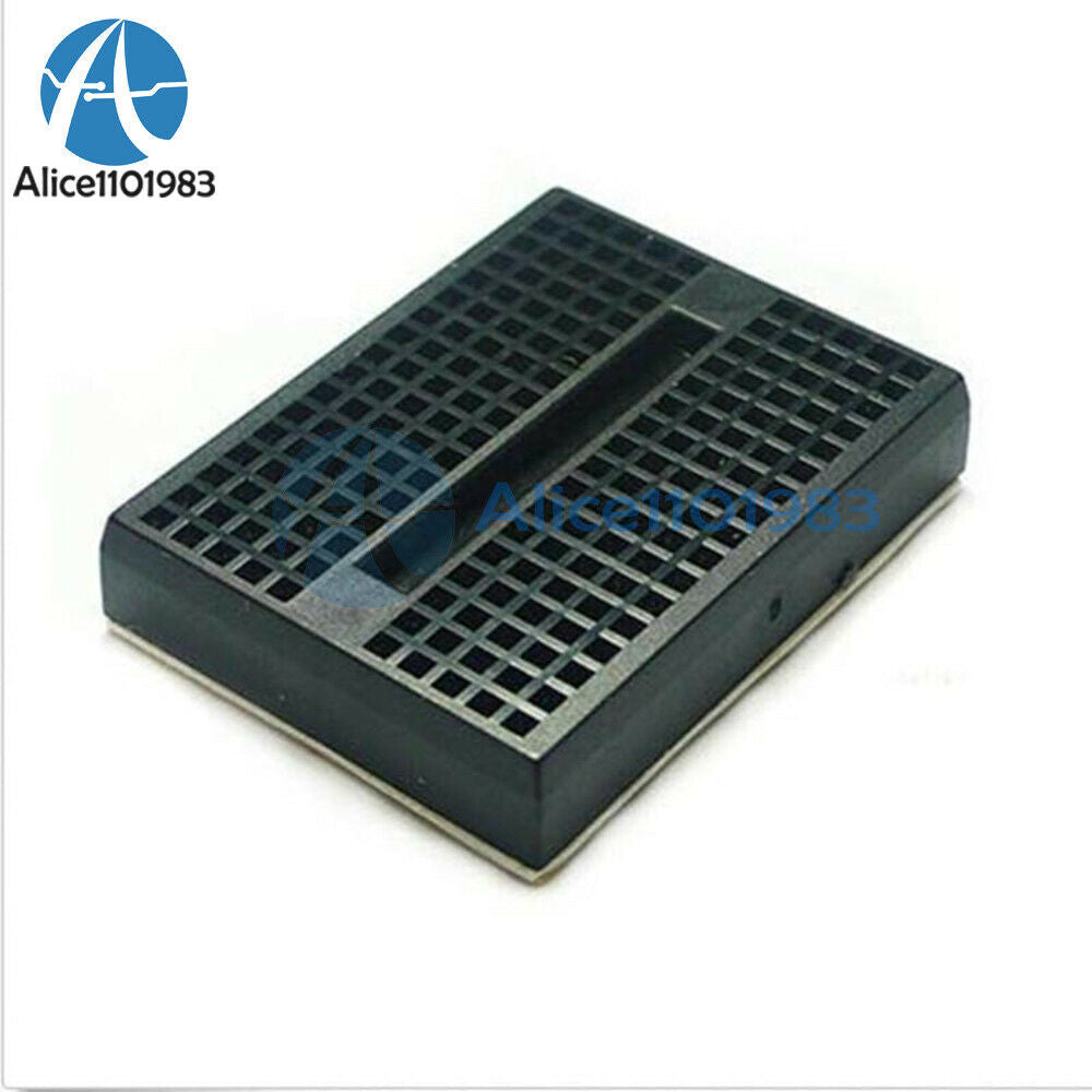 2PCS Mini Black Solderless Prototype Breadboard 170 Tie-points F Arduino Shield