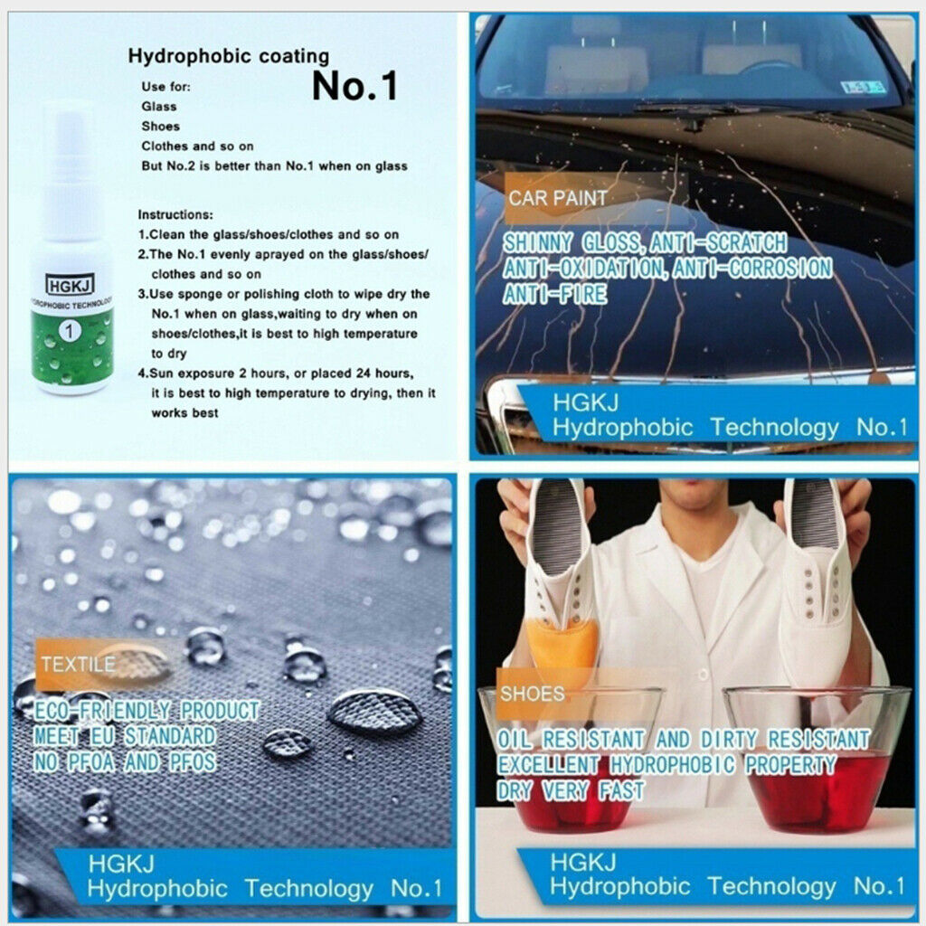 HGKJ-1 20ml Full Car Nano HydrophobicCoat Windshield Paint Waterproof Liquid