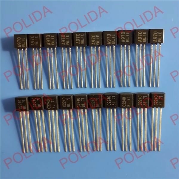 10pairs OR 20PCS TOSHIBA TO-92 2SA970-BL/2SC2240-BL 2SA970/2SC2240 A970/C2240