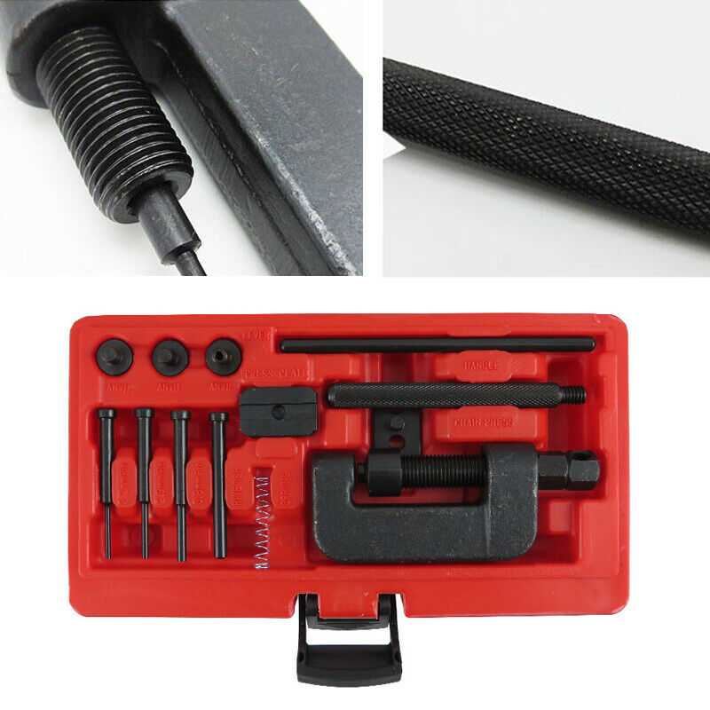 ATV/Bike/Motorcycle Chain Cutter Breaker Riveting Rivet Tool Set 420-630 Chain