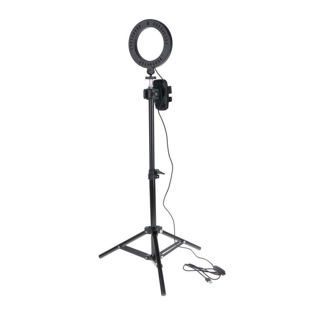 6" LED Selfie Ring Light with Tripod Stand Phone Holder Remote for Makeup
