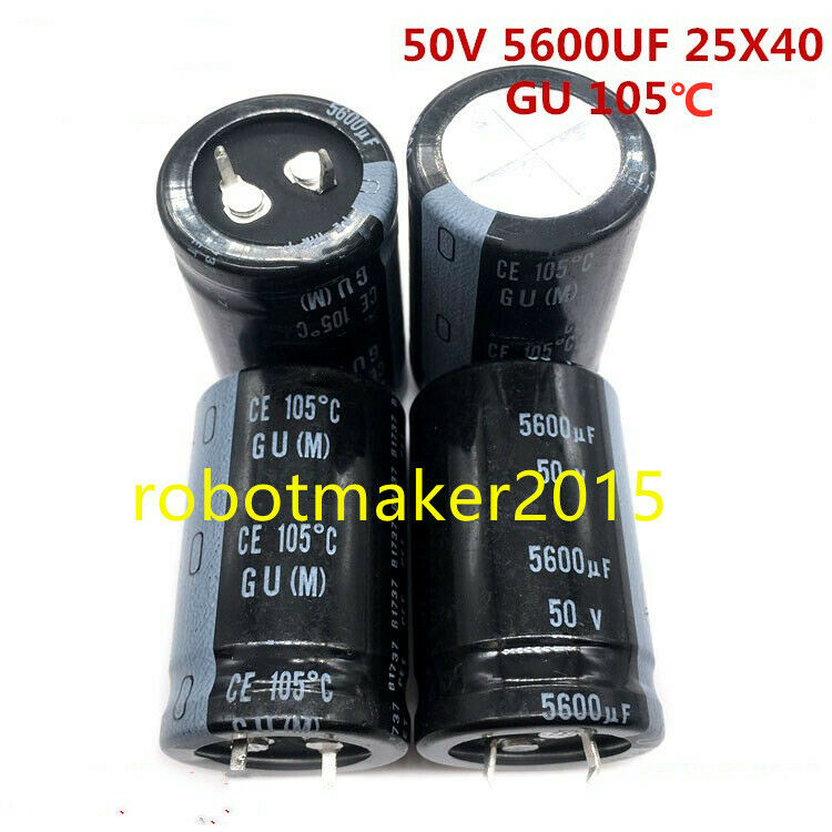 5600uF 5600mfd 50V 25*40mm Electrolytic Audio Capacitor