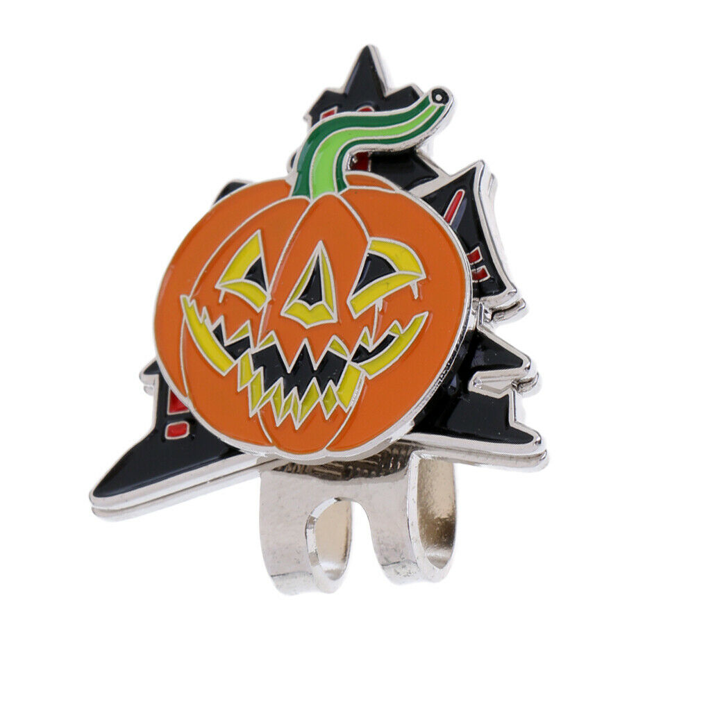 Strong Halloween Pumpkin Magnetized Hat Caps Visor Clip On
