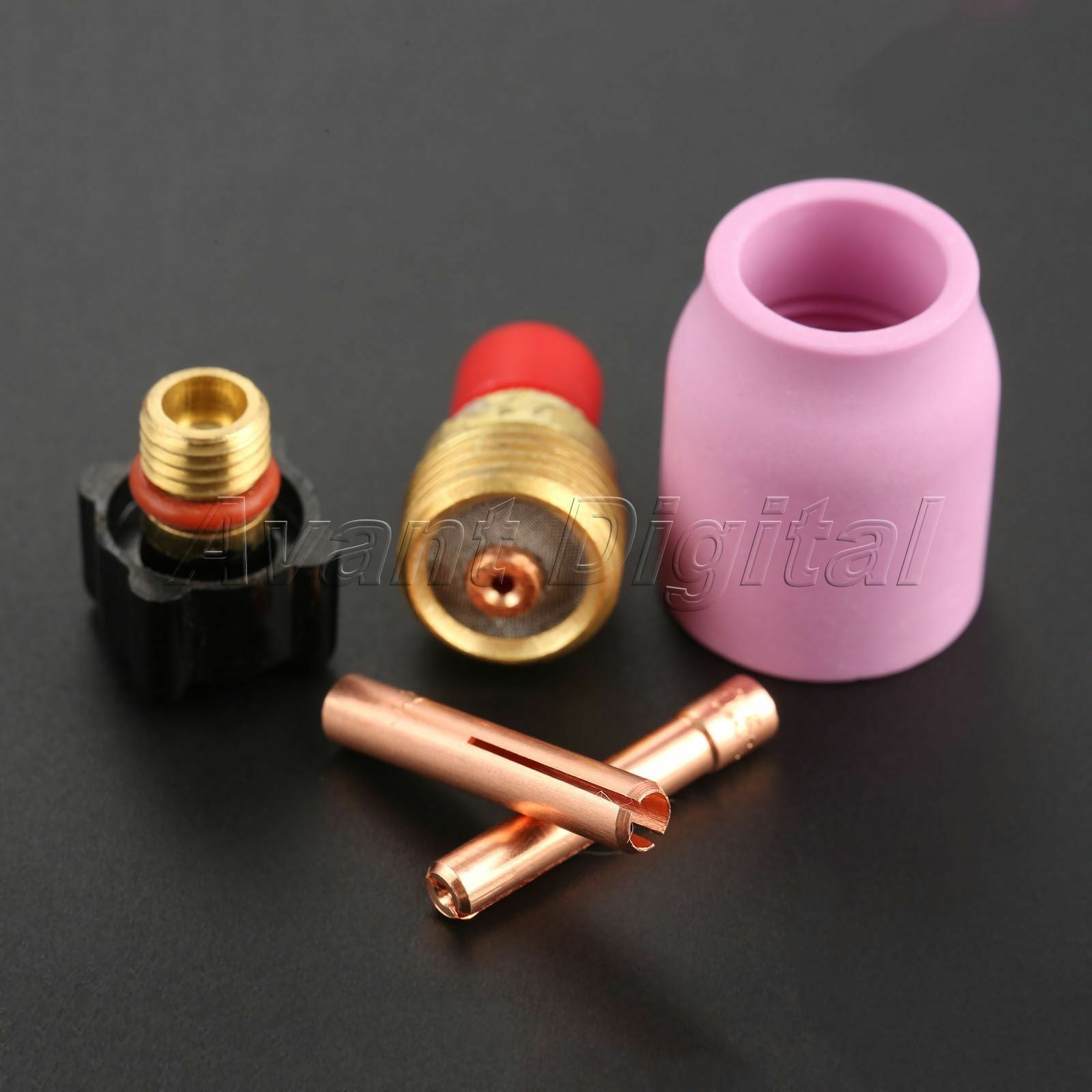 18PCS TIG Gas Lens Collet Body TIG Back Cap Welding Torch SR WP9 20 25 Supplies
