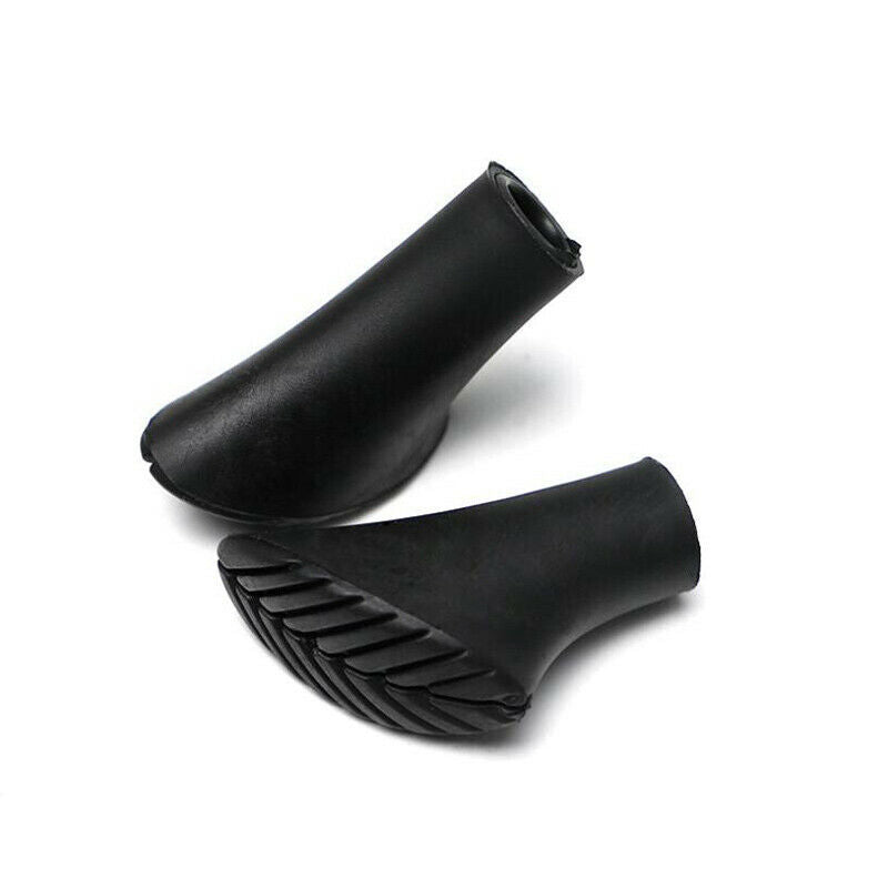 2Pcs Trekking Pole Protector Caps Climb Hike Walk Stick Cane Rubber Tip C.l8