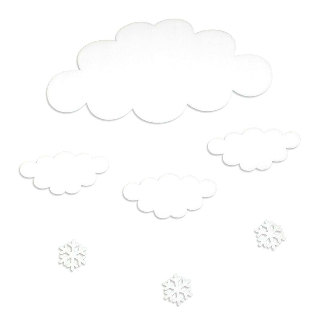 Merry Christmas Foam Cloud Shape DIY Christmas Accessories