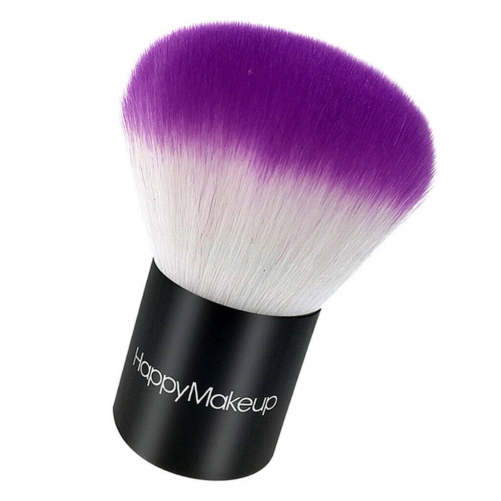 Portable Soft Loose Powder Brush Blush Applicator Makeup Beauty Tool Purple