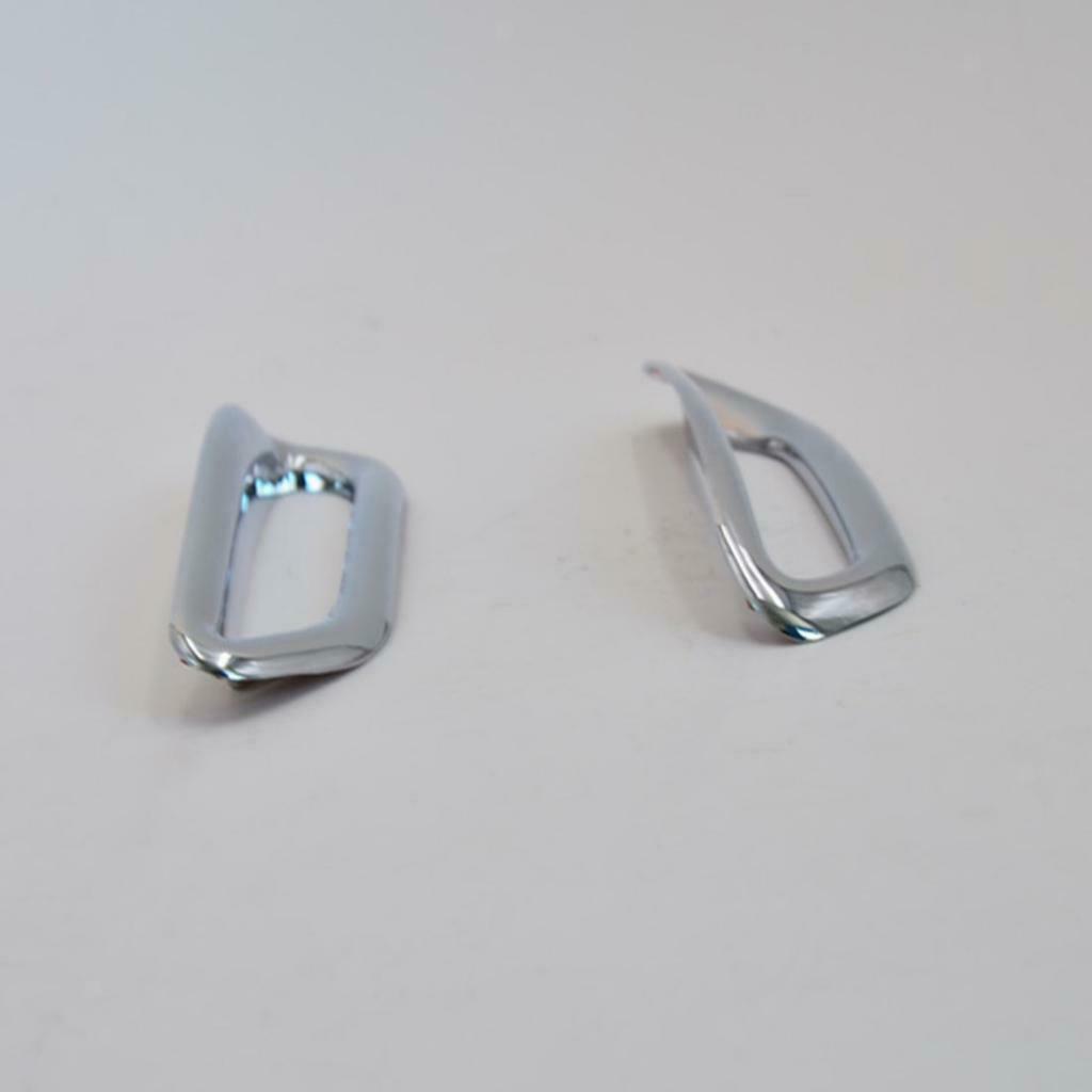 1 Pair Car Chrome Rear Fog Light Cover Trim For  Qashqai J11 2014-2017
