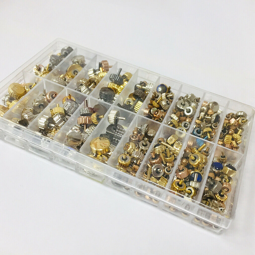 New 3-7mm Watch Crown Head Replacement for Watchmaker Repair Tool Parts Kit