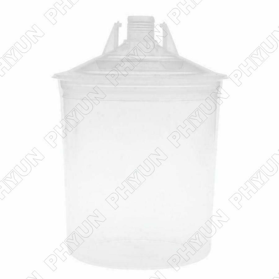 Disposable Paint Spray Gun Paint Mixing Cup PPS Quick Spraying Tank 600ml 22oz