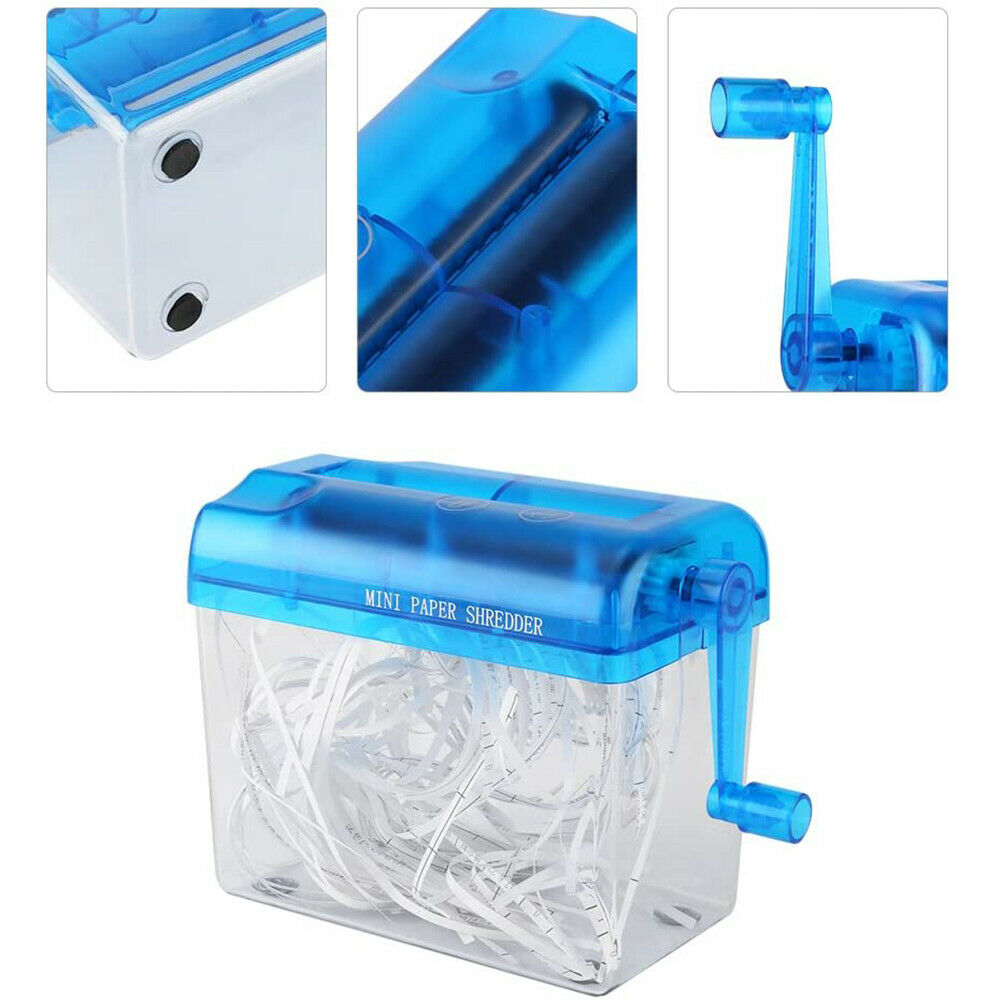 Portable Mini Shredder Manual Paper Documents Cutting Tools For Home Office