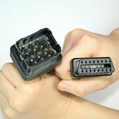 12Pin Ã€ 16Pin Voiture Adaptateur OBD2 Connecteur Femelle Extension pour Renault