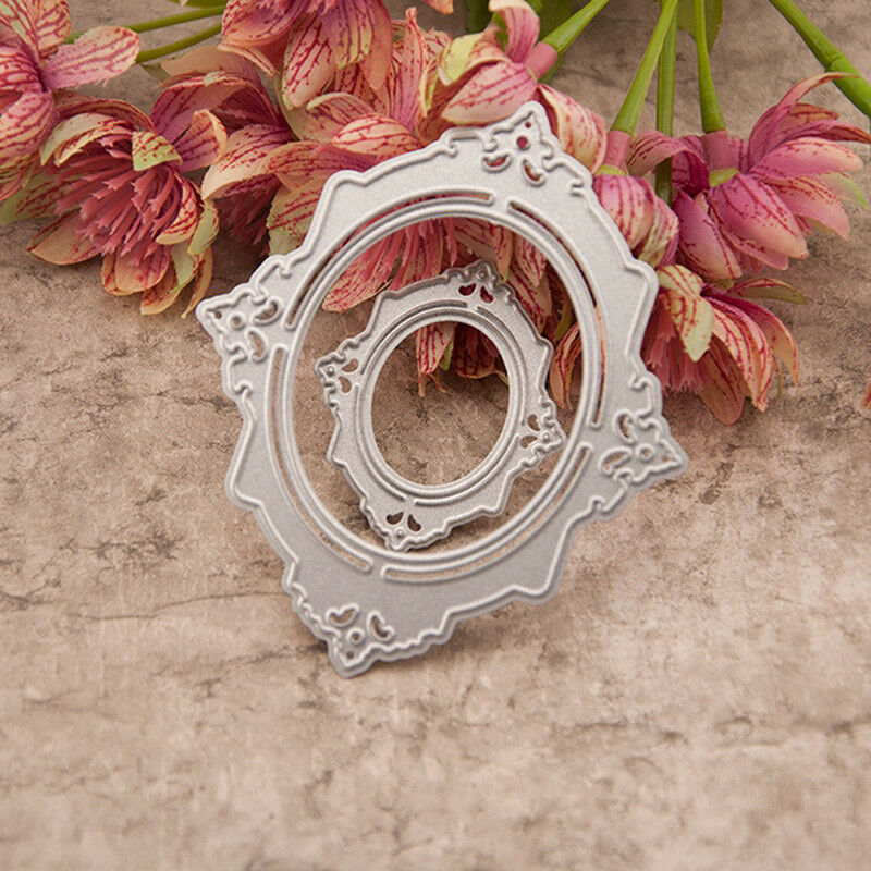 Metal Oval photo frame Cutting Dies Stencil DIY Scrapbooking Album Paper C.l8