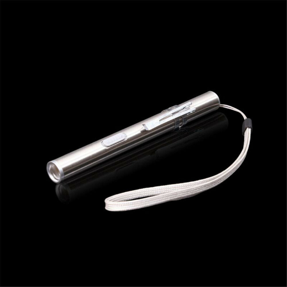 1* 50 Lumens Portable Super Bright Led USB Rechargeable Pen Pocket Torch Lamp WL