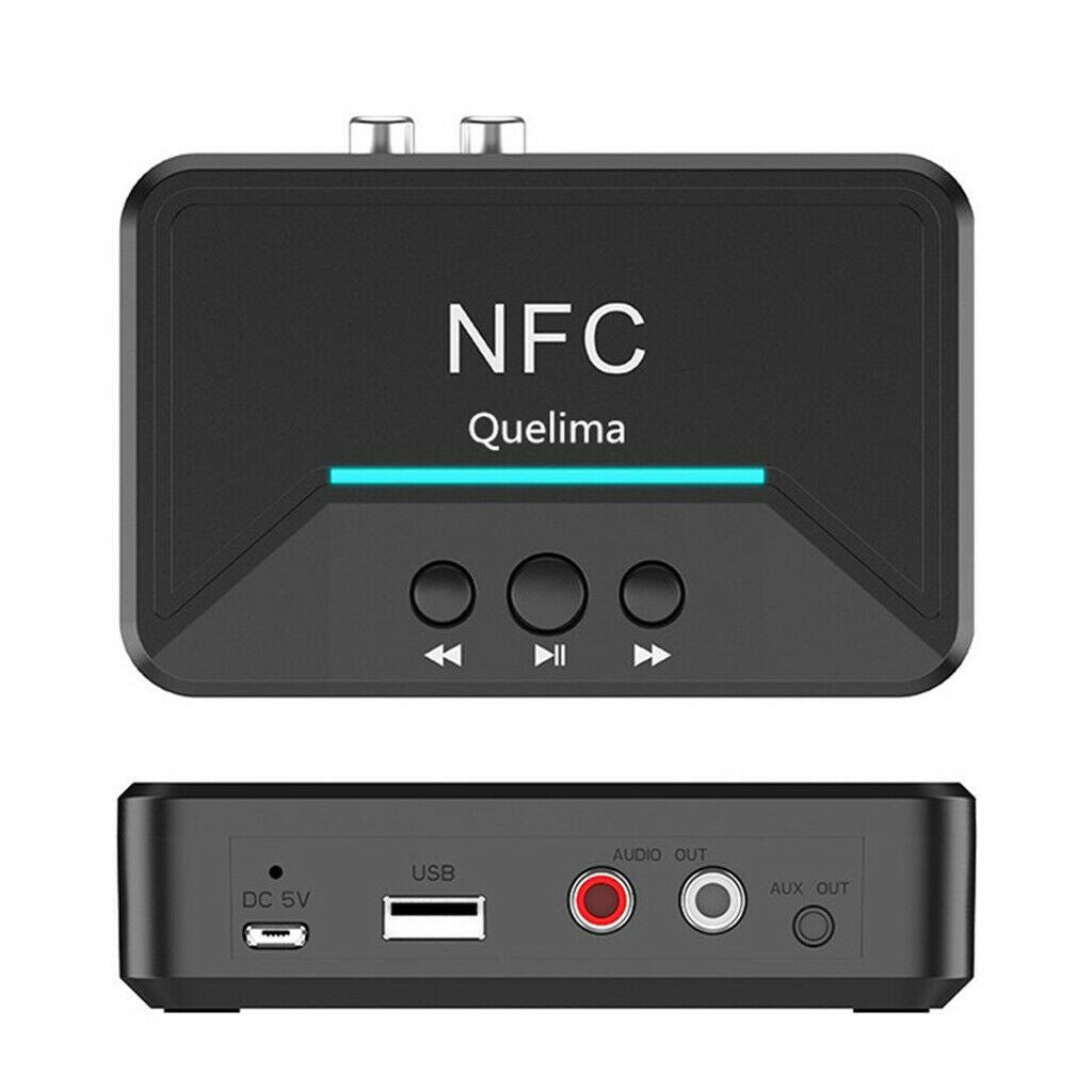 Portable Bluetooth Stereo Receiver Adapter 3.5mm Output Music For Phone