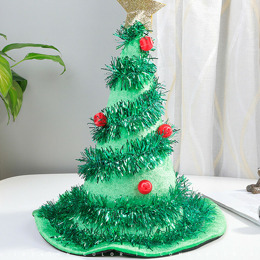 Christmas Tree Hat Luminous Santa Hat For Christmas Costumes For Adults and Kids