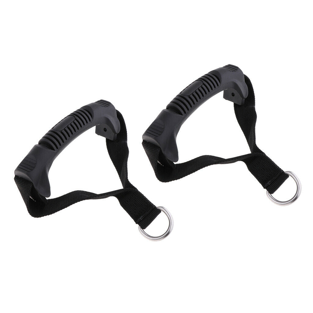 2 Pcs Grip Pull Handlebar Attachments for Cable Machines Tool Supplies