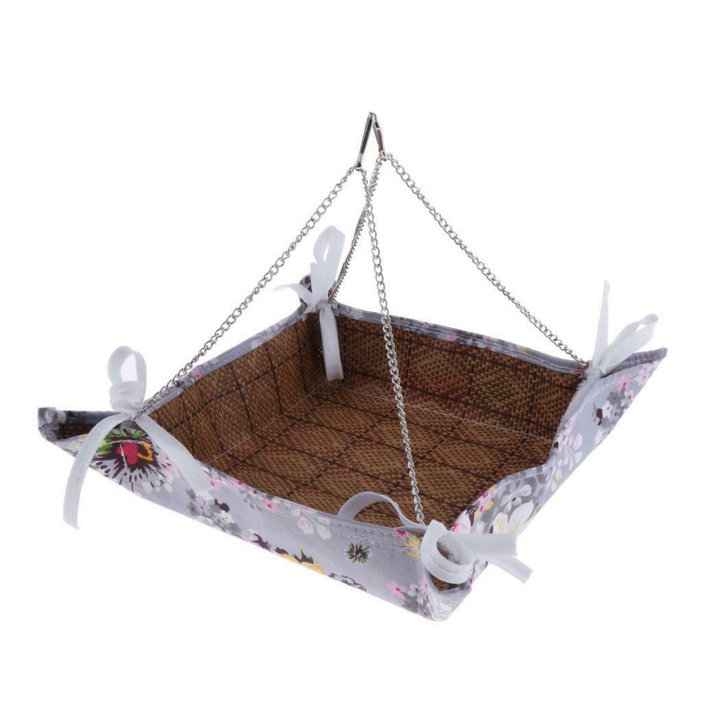 Hamster Gerbil Squirrel Guinea Pig Hammock Hanging Bed Summer Cool 12"x12"