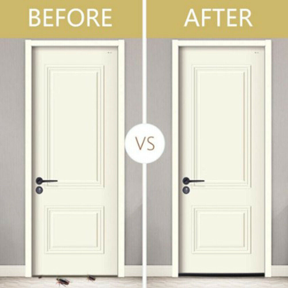 Flexible door bottom sealing strip sound proof noise reduction under door.l8