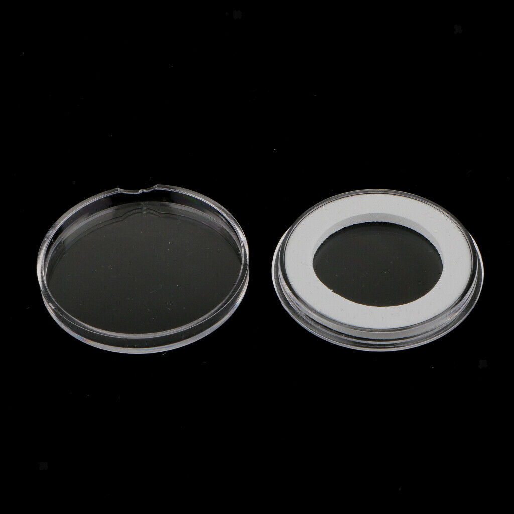 2pcs Fancy Single Coin Holder Display for 38MM Commemorative Coins Gift Box