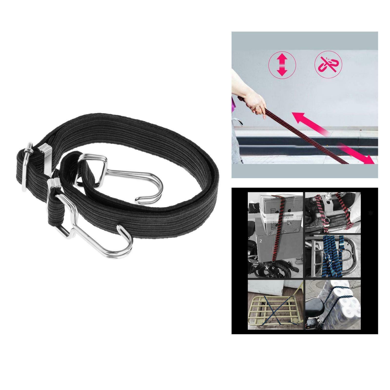 2Pcs Bungee Cord Bike Motorcycle Car Roof Cargo Rack Luggage Strap 0.5m