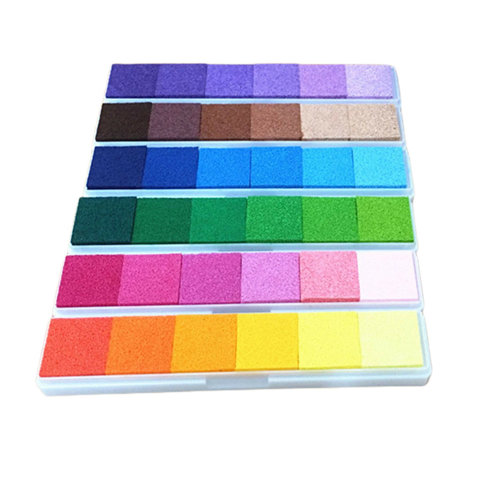 Ink Pad Stamps Colorful Craft Non Toxic Multicolor for Finger Print Painting