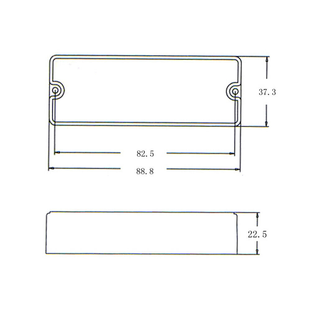Replacement humbucker pickup cover 2pcs for 4 string electric bass 2 holes