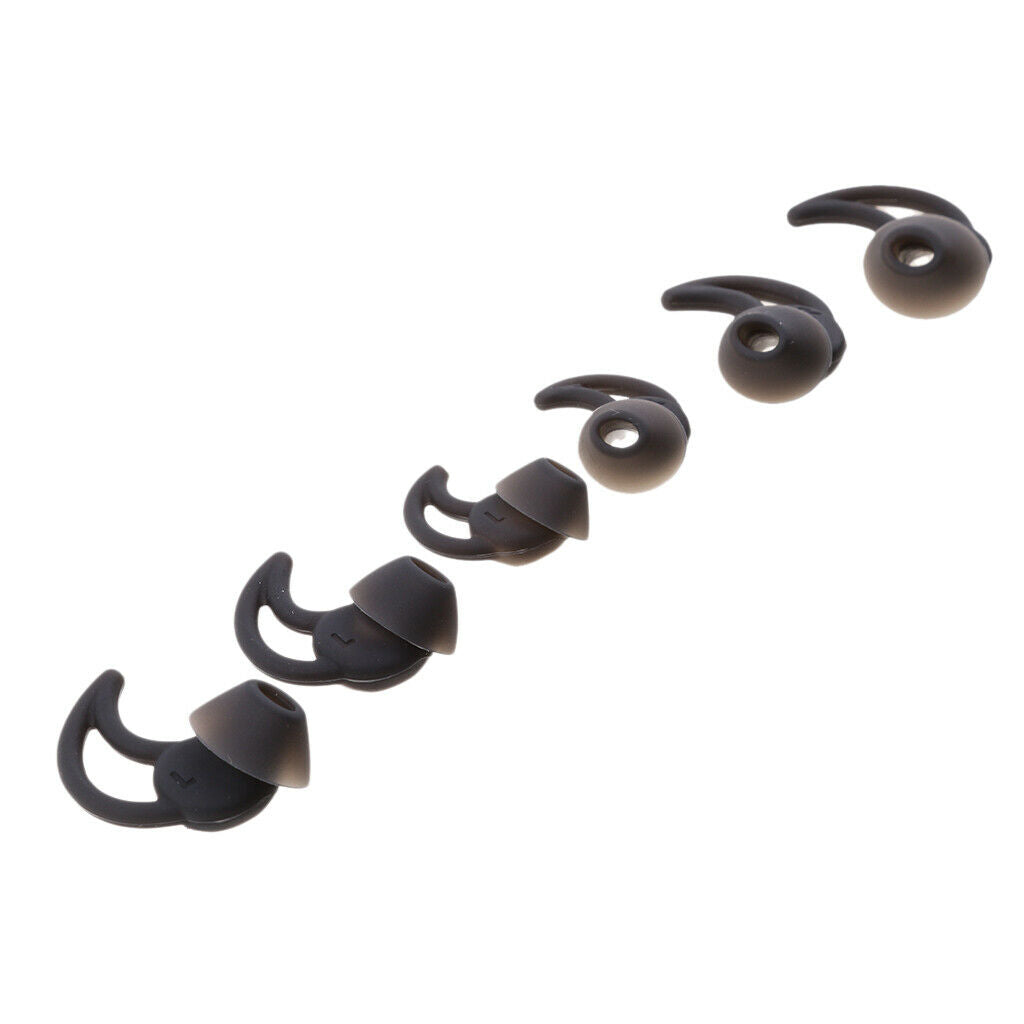 MagiDeal 3 Pair Replacement Gel Eartips Silicone Earbuds Gels Earbuds S+M+L
