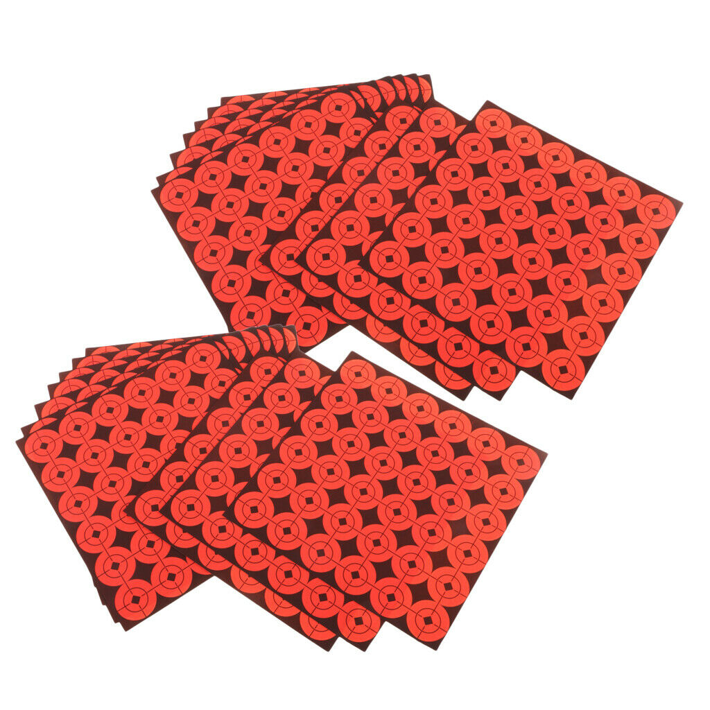 720 Pieces of Visibility Target Shooting Orange Paper Stickers