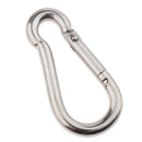 Heavy Duty 304 Stainless Steel Spring Snap Hook Carabiner Keychain Clips M6