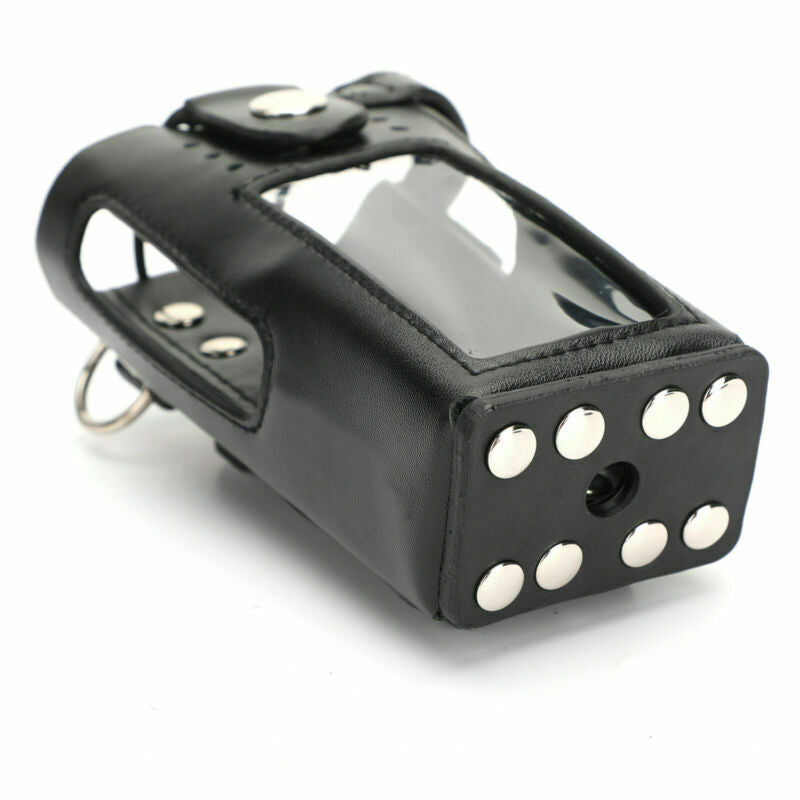 4X Leather Durable Holder Walkie-Talkie Cover For P8668 GP338D P8660 AT2