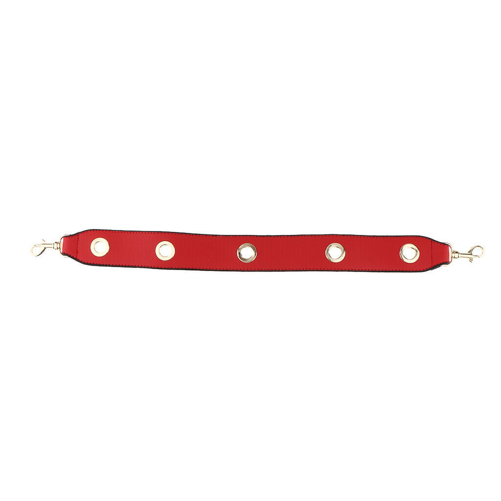 Women Leather Shoulder Bag Strap Replacement Removable Purse Strap  Red
