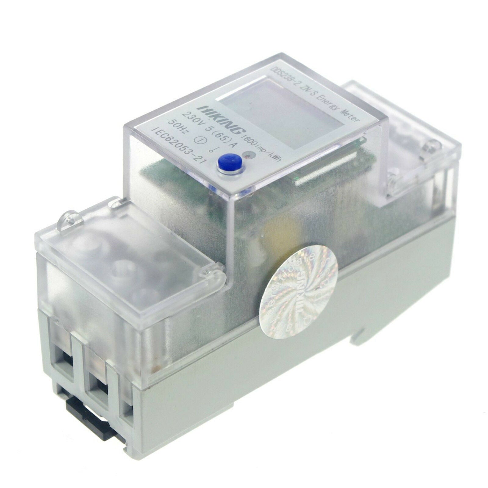5-65A 230V 50Hz Single Phase Reset To Zero DIN-rail Kilowatt LED Hour kwh Meter