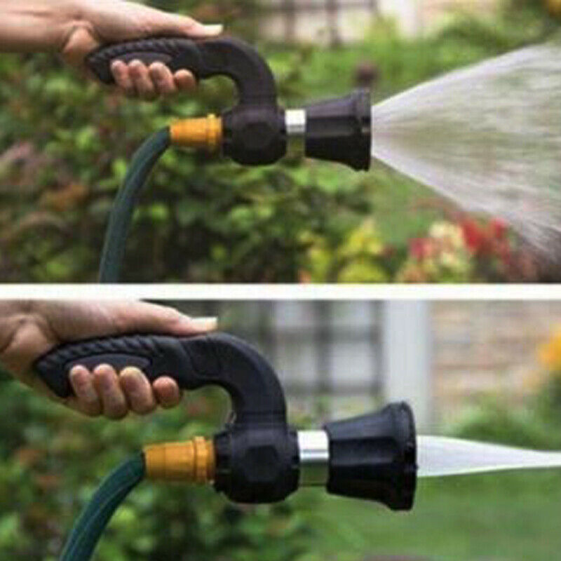 Water Power Blaster Car Washing Spray Nozzle Garden Hose Lawn 5 Spray Settings
