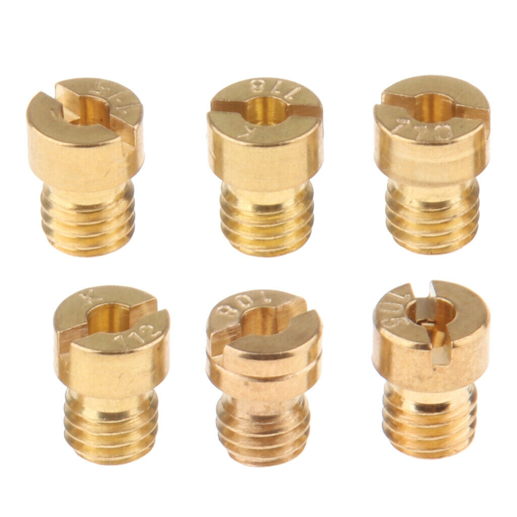 6 Pieces Carburetor Main Jet Kit For PWK 105.108.110.112.115.118