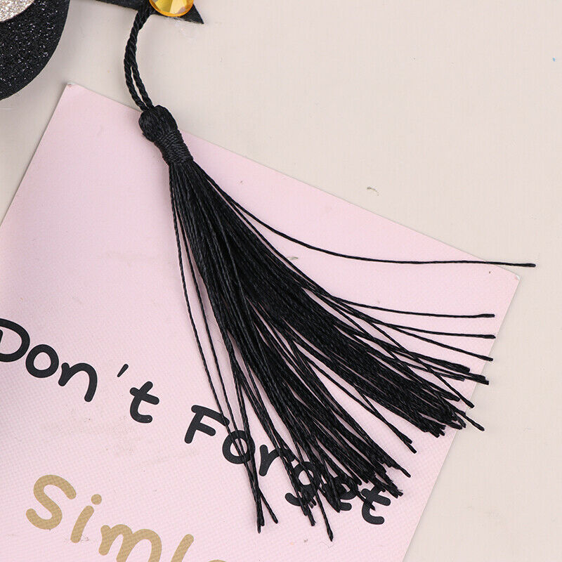 2pcs Graduation Hat Mini Tassel Hat Headband Chic Hair Hoops Stylish Head.l8