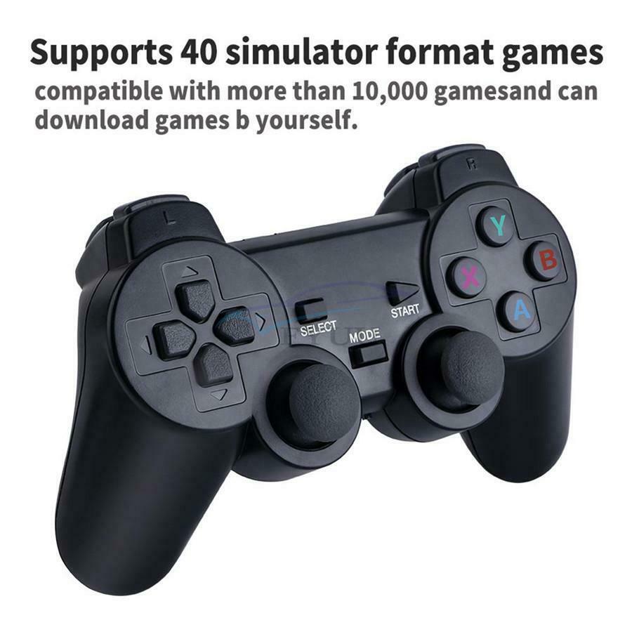 4K - TV Game Stick 10000+ Retro Mini Classic Game Console With 2 Controllers